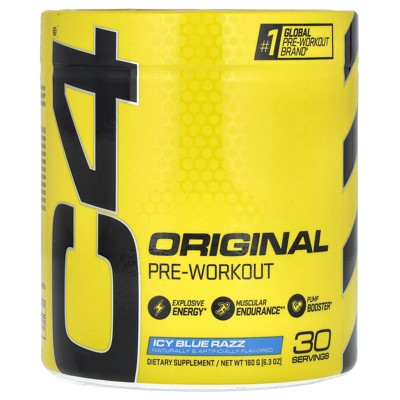 C4 / Cellucor C4® Original, Pre-Workout, Icy Blue Razz, 6.3 oz (180 g)