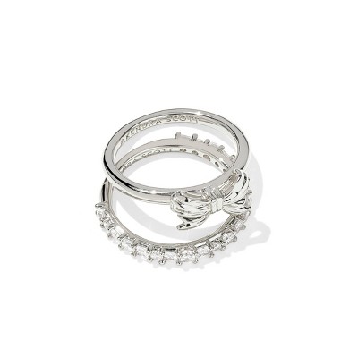 Kendra Scott Belle Bow Band Ring Set 2pc
