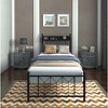 Twin Size Bed Frame with Charging Station and LED Light - 4 of 4