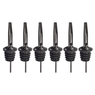 Unique Bargains Stainless Steel Leakproof Odorless Liquor Pourers with Tapered Spout 6 Pcs