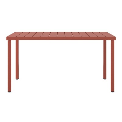 WestinTrends Playa 59" Iron Metal Outdoor Rectangular Patio Dining Table For 6
