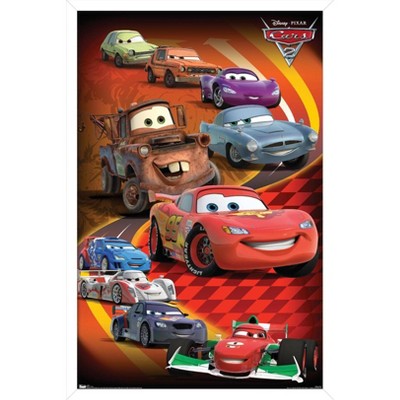 Trends International Disney Pixar Cars 2 - Group Framed Wall Poster Prints