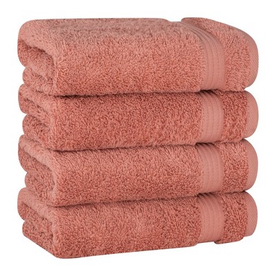 Best of Product ranking #5 - American Soft Linen Turkish Premium Quality 100% Cotton 4 Piece Hand Towel Set, Soft Absorbent Quick Dry Bath Towels for Bathroom