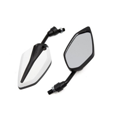 Unique Bargains Adjustable Polygon Rear Side View Mirror for Motorcycle Motorbike 2 Pcs