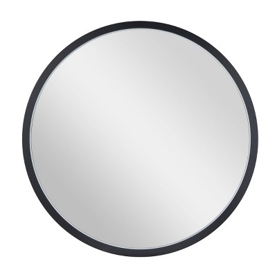 Contemporary Wood Round Wall Mirror - Olivia & May