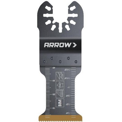 Arrow OSC202-1 Titanium Coated Oscillating Tool Saw Blades, 1-1/4 Inch, 3ct