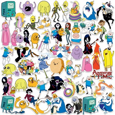 Adventure TIME Characters 50ct Vinyl Large Deluxe Stickers Variety Pack