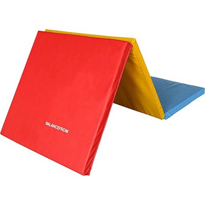 BalanceFrom All Purpose 2'x6'x1.5" Extra Thick High Density Anti Tear Gymnastics Gym Folding Exercise Aerobics Mats