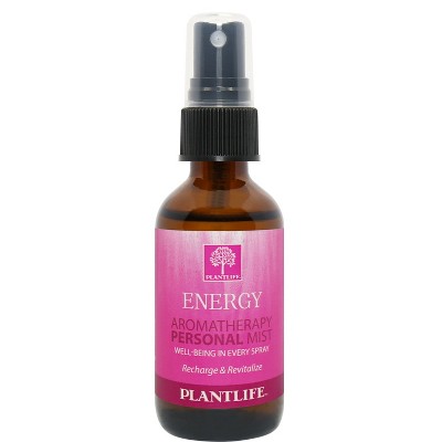 Plantlife Energy Mist – Aromatherapy Spray for Focus, Vitality & Uplifted Mood – Pure Essential Oil Blend – No Additives or Fillers – 2 oz