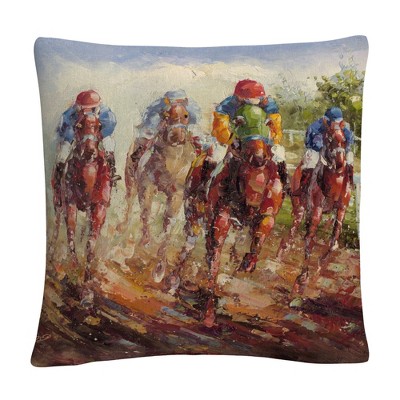 Rio 16 X 16 Decorative Throw Pillow by Trademark Fine Art