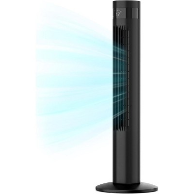 ZAFRO Tower Fan With 85° Oscillating Standing Bladeless Tower Fan with 24ft/s Velocity, 3 Modes, 3 Speeds, 12H Timer, 36 inch (White)