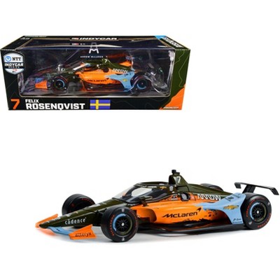 Dallara IndyCar #7 "UNDEFEATED" Arrow McLaren SP Indianapolis 500 "NTT IndyCar Series" 2022 1/18 Diecast Model Car by Greenlight