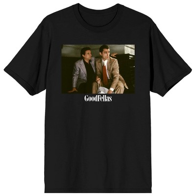 GoodFellas Tommy DeVito and Henry Hill Characters Men's Black Graphic Tee