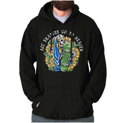 Skeleton All Skaters Go To Heaven Hoodie Sweatshirt Women Men Brisco Brands