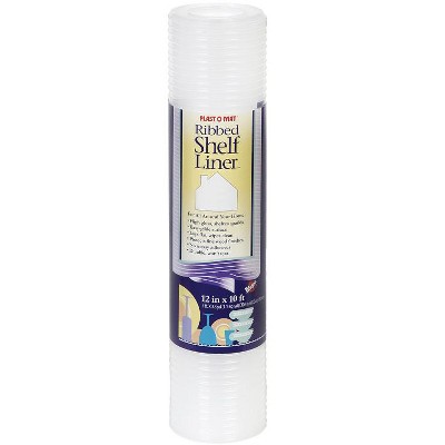 Warp's Plast-O-Mat 10 ft. L X 12 in. W Clear Non Adhesive Ribbed Shelf Liner