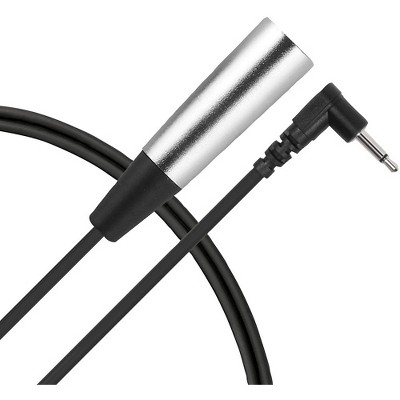 Livewire Essential Interconnect Cable 3.5 mm TS Male to XLR Male Right Angle 5 ft. Black