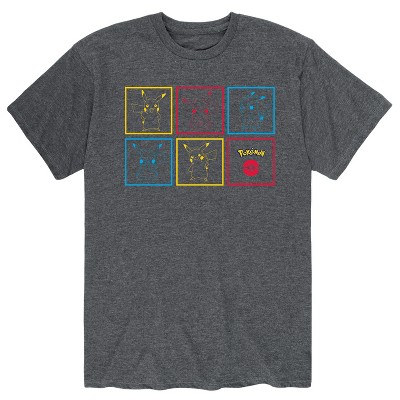 Men's - Pokémon - Pikachu Boxes Short Sleeve Graphic T-Shirt