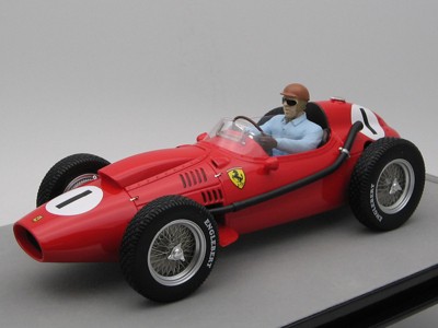 Ferrari Dino 246 #1 Peter Collins Winner "F1 England GP" (1958) w/Driver Figure  Ltd Ed to 75 pcs 1/18 Model Car by Tecnomodel