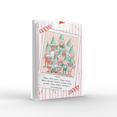 Elf Family Greeting Card Pack Set (8 ct.) by Ramus & Co