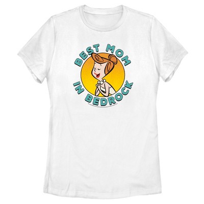Women's Flintstones Best Mom in Bedrock  T-Shirt -  -
