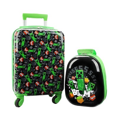 Minecraft Creepers 2-Piece Backpack & 18" Luggage Set