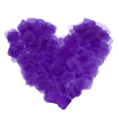 Unique Bargains Decoration Wedding Party Silk Artificial Flower Petals Purple Blue 2000 Pcs