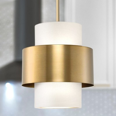 Urban Ambiance Luxury Modern Indoor Pendant,  11-1/4''H x 9-1/2"W x 9-1/2''D,  Brushed Bronze Finish, UHP4854