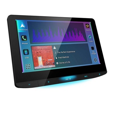JVC KW-Z1000AW Direct Replacement digital multimedia receiver with 10.1" floating touchscreen display