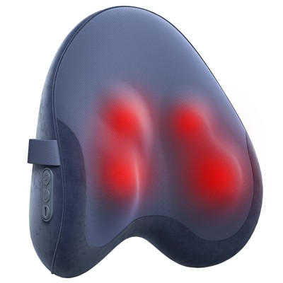 SUGIFT Upgraded 3D Shiatsu Massage Pillow with Heat & Memory Foam – Deep Kneading Neck, Shoulder & Back Relief Cushion