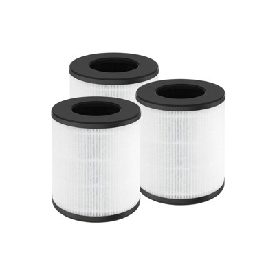 Nispira TD-1300 4-in-1 True HEPA Replacement Filters Compatible with Tredy TD-1300, Tenergy Renair, Cool-Living CL-6070A, BEABA Air Purifier, 3 Packs