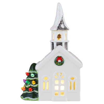 Mr. Christmas Nostalgic Ceramic LED Christmas Village Figurine