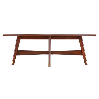 Rhoda Midcentury Modern Coffee Table - Brown - SEI