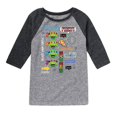 Boys' - Teenage Mutant Ninja Turtles - Icon Cluster Raglan Graphic T-Shirt
