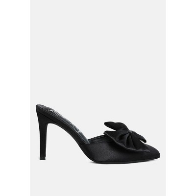 London Rag Sidonie Bow Detail Stiletto Mules Women