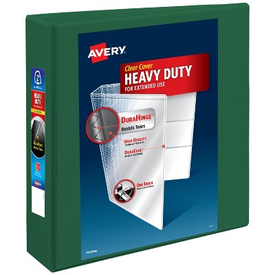 Avery Heavy-Duty Binder, 2" One Touch EZD Rings, Green (79683)
