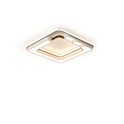 YIYIBYUS Dimmable Rectangle Flush Mount Ceiling Light With Remote Control