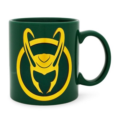 Silver Buffalo Marvel Studios Loki Foil Embossed Ceramic Mug | Holds 20 Ounces