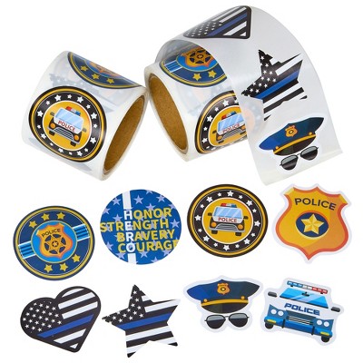 Playbees Police Stickers 2 Pack