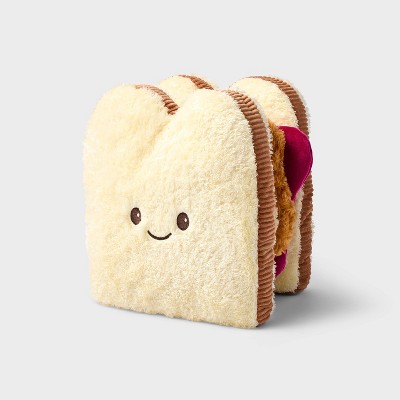12" Stackable Peanut Butter and Jelly Sandwich Stuffed Animal - Gigglescape™: Food Theme Toy for Sensory Development