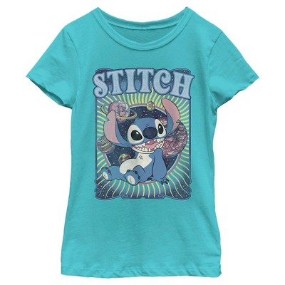 Girl's Lilo & Stitch Groovy Planets Stitch T-Shirt