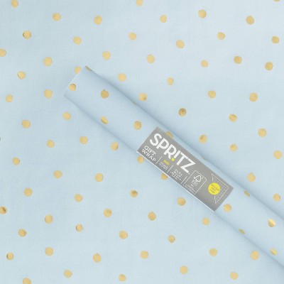 Gift Wrap Roll Blue with Gold Foil Dots - Spritz™