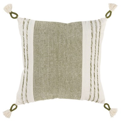 20"x20" Oversize Color Block Square Throw Pillow Cover - Rizzy Home