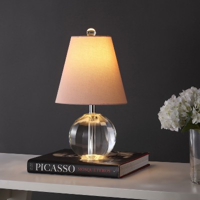 JONATHAN Y Goddard Crystal Ball/Metal LED Table Lamp