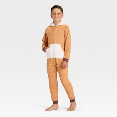 Boys' Holiday Reindeer Union Suit - Cat & Jack™ Brown