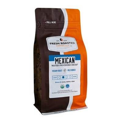 Fresh Roasted Coffee, Organic Mexican Decaf, Ground Coffee