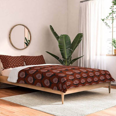 Holli Zollinger Dahlia Flower 100% Cotton Comforter Set - Deny Designs