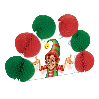Beistle Elf Pop-Over Centerpiece, 10", (4/Pkg) Multicolored