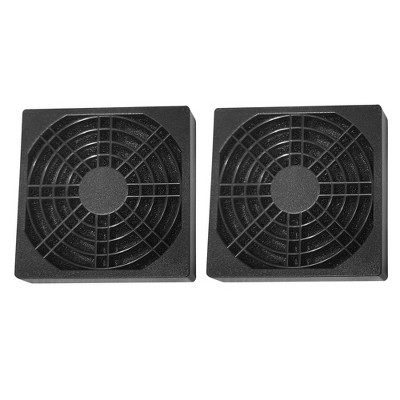Unique Bargains Plastic Fan Dust Filter Guard Grill Cover Computer Mesh 80mm 2 Pcs