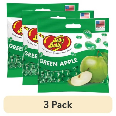 Jelly Belly 3 Pack Green Apple Jelly Beans Grab & Go 3.5oz