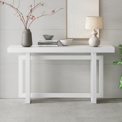 NicBex Contemporary Console Table Extra Long Entryway Table with Wood Top Side Table for Entryway, Hallway, Living Room